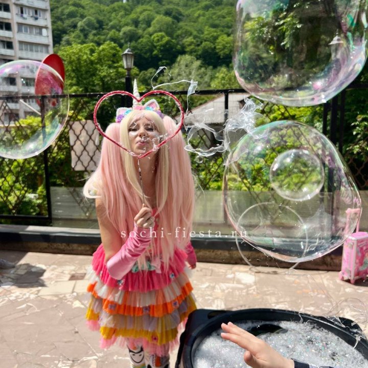 Шоу мыльных пузырей в Пензе