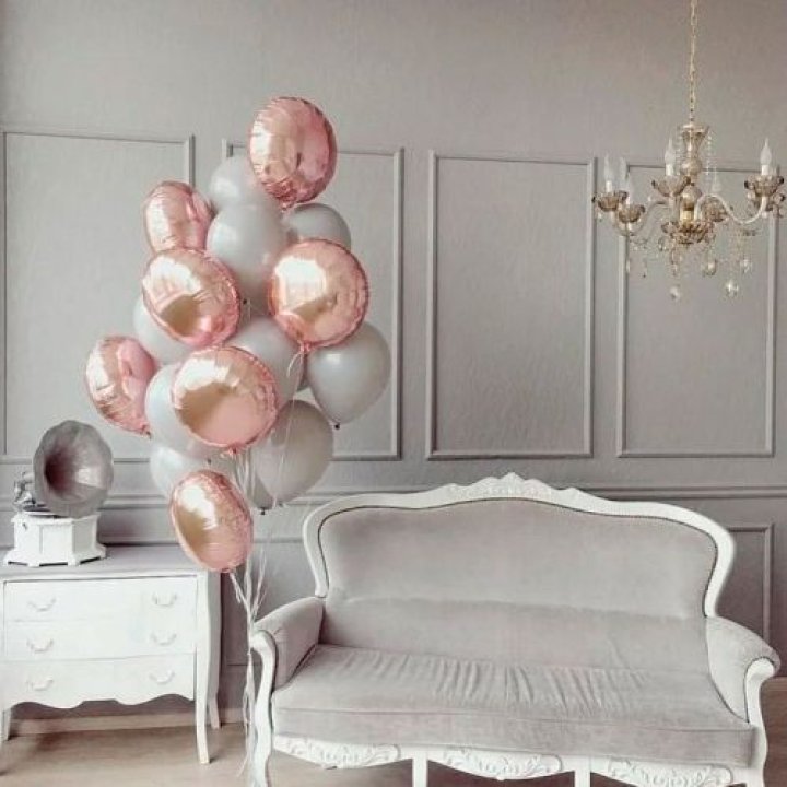 Фонтан шаров "Софт рози" в Пензе