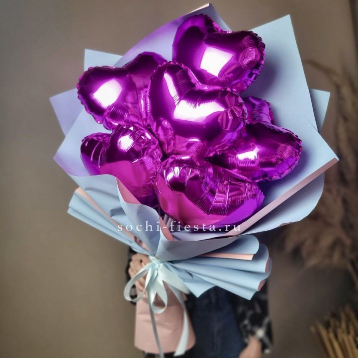 Букет из шаров сердец  в Пензе