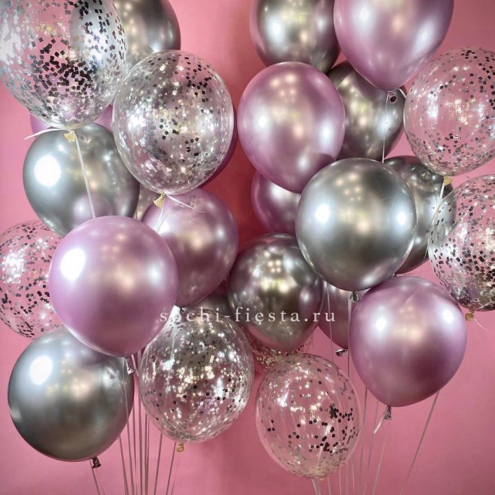 Фонтан шаров "Сильвер пинк" в Пензе