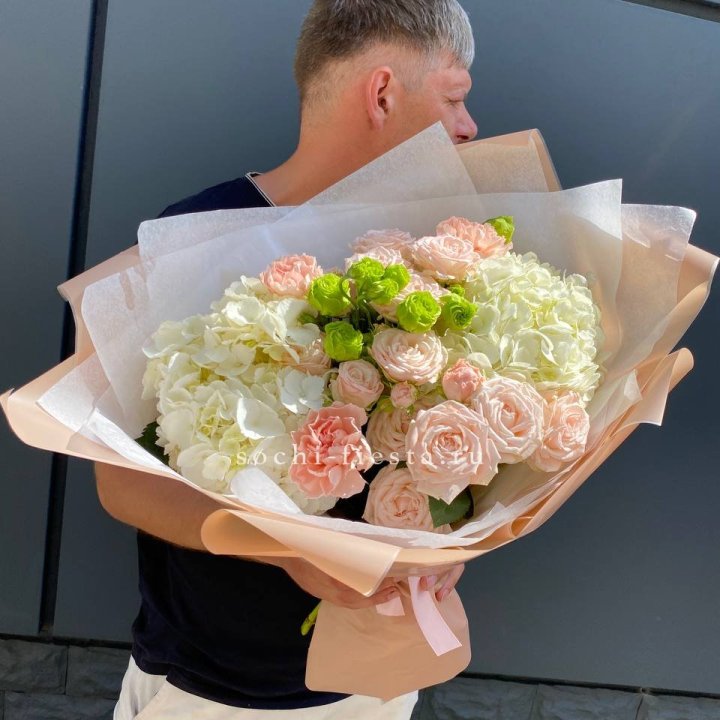 Авторский букет "Нежный крем" в Пензе