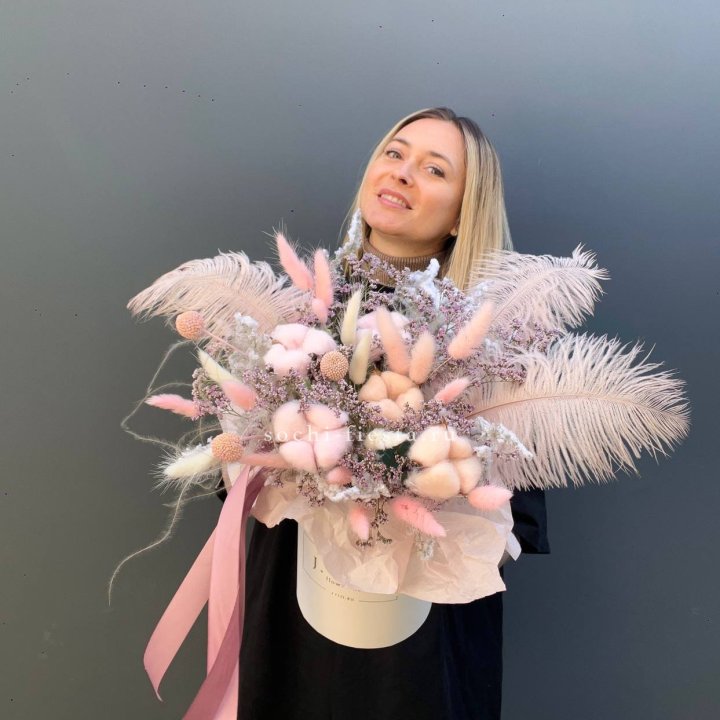 Авторский бокс с сухоцветами в Пензе