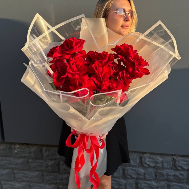  Букет  высоких роз 15 шт в Пензе