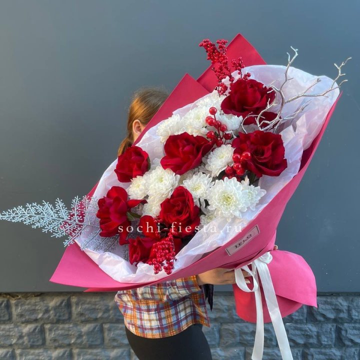 Букет "Яркая зима" в Пензе