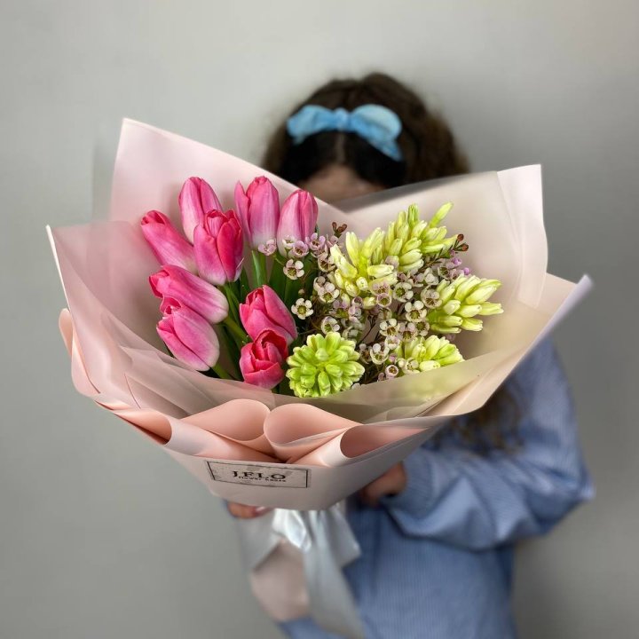  Дуо тюльпаны и гиацинты в Пензе