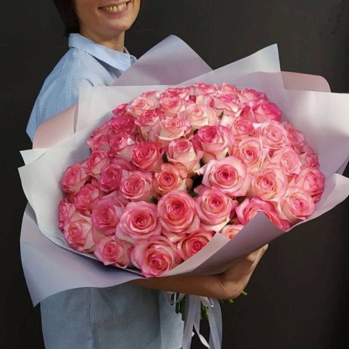 101 роза Джумилия в оформлении  в Пензе