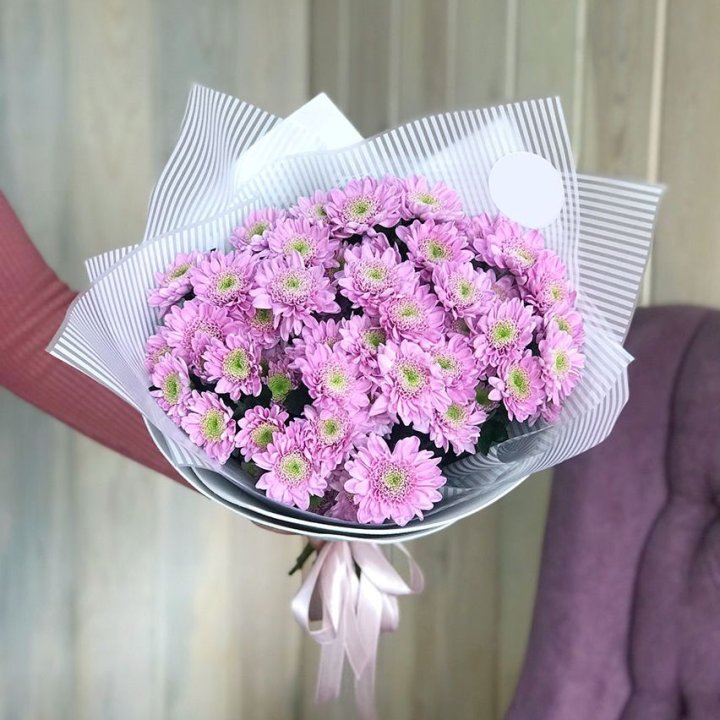 Букет розовых хризантем в Пензе