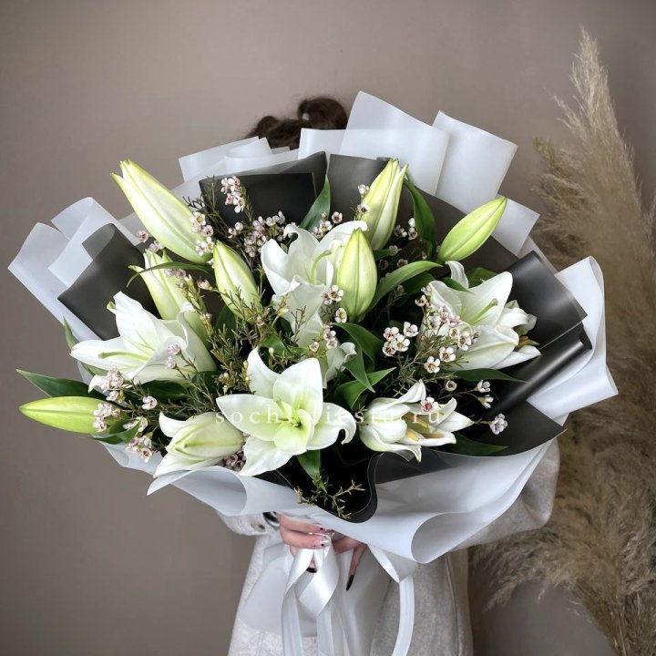 Букет лилий Снежная королева в Пензе