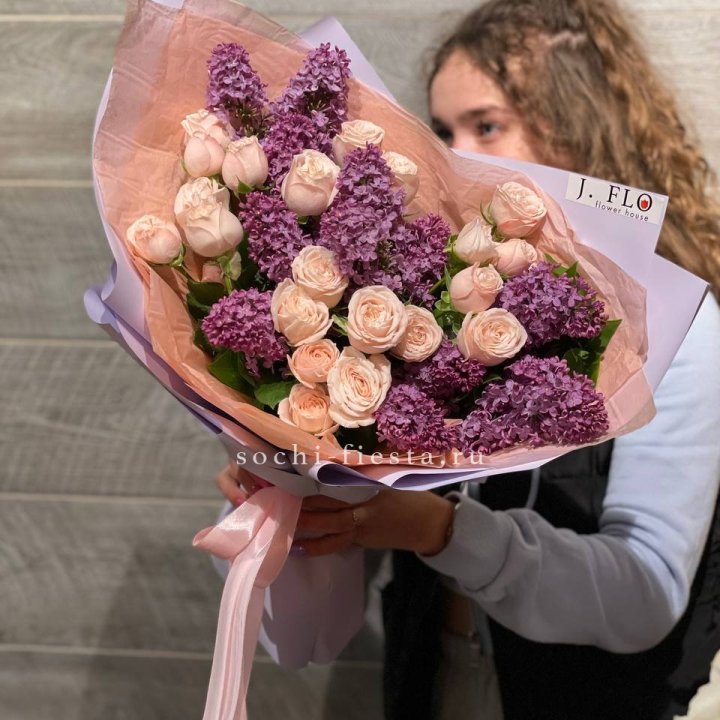 Букет "Лиловая весна" в Пензе