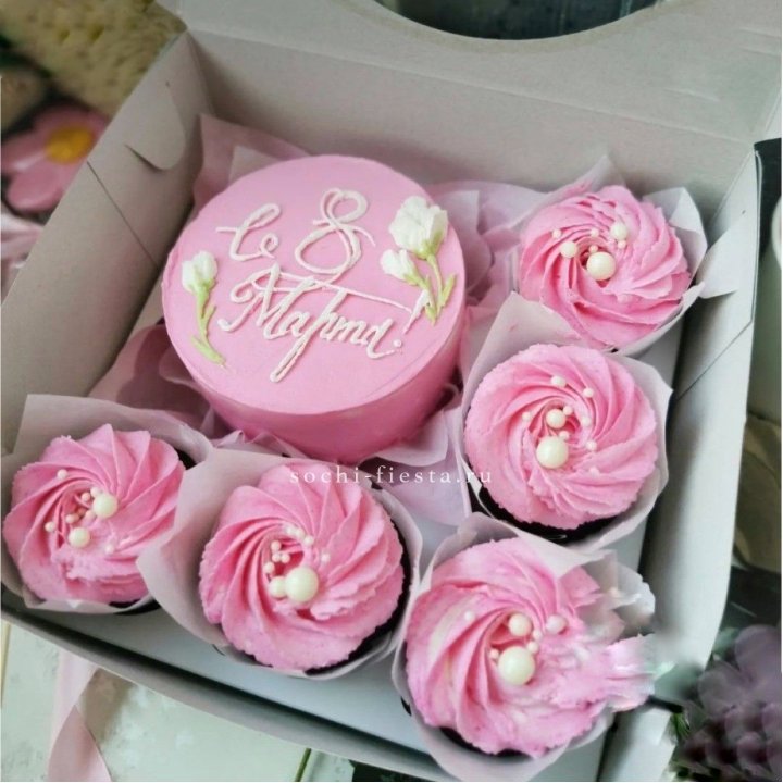 Капкейки и бенто-торт "8 марта!" в Пензе