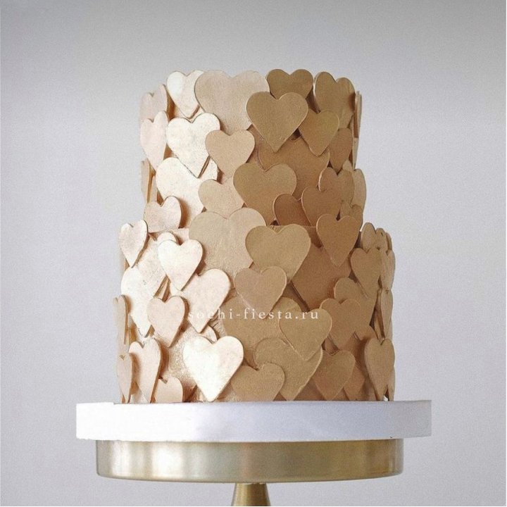 Торт "Hearts" gold в Пензе