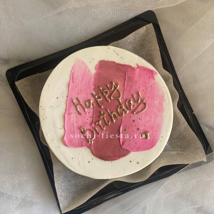 Бенто-торт "С днём рождения" пастель в Пензе