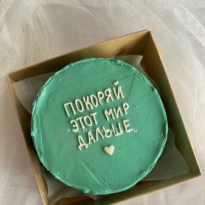 Бенто-торт "Покоряй этот мир" в Пензе