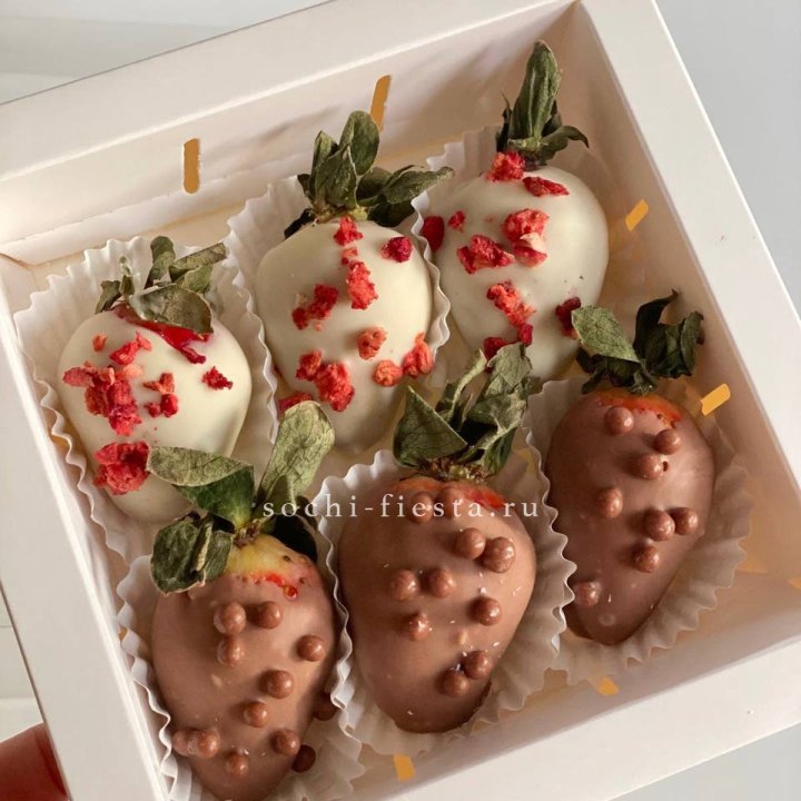Клубника в шоколаде 6 ягод в Пензе
