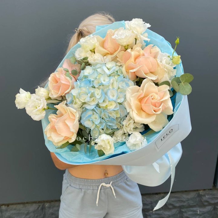 Сборный букет "Голубой закат" в Пензе