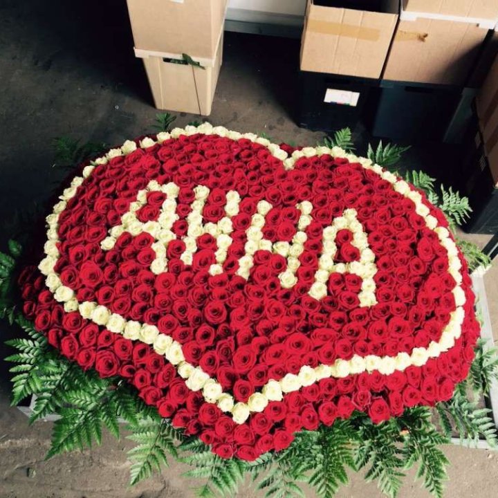 555 роз с именем в Пензе