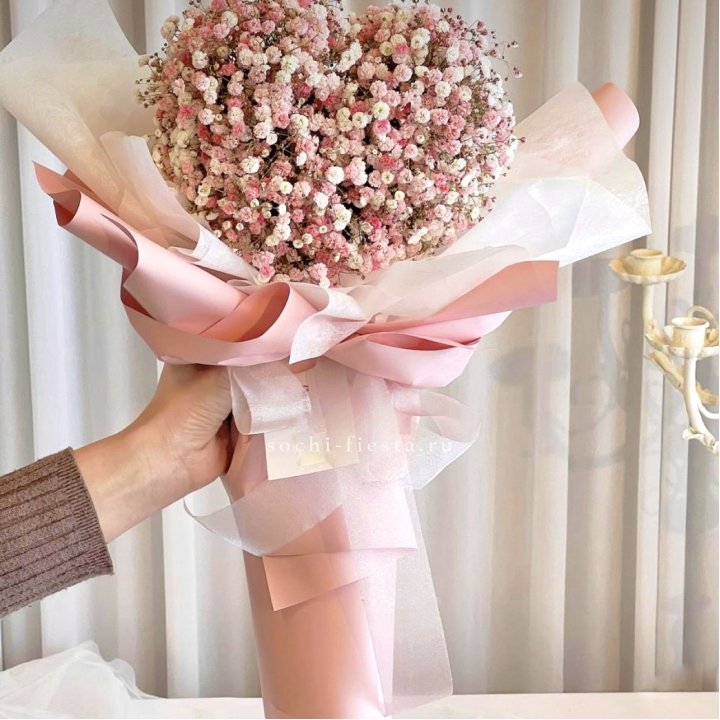 Сердце из гипсофилы  в Пензе