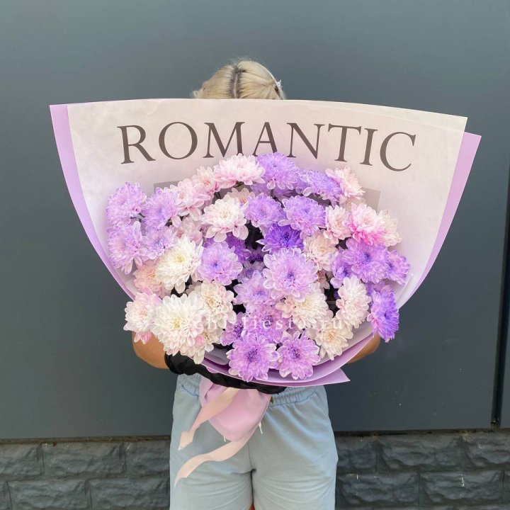 Букет сиреневых хризантем в Пензе