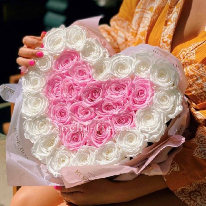 Бокс сердце с розами №2 в Пензе