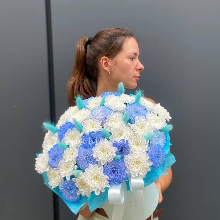  Коробочка  хризантем и лагуруса в Пензе