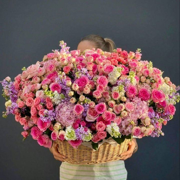 Цветочная корзина гигант №5 в Пензе