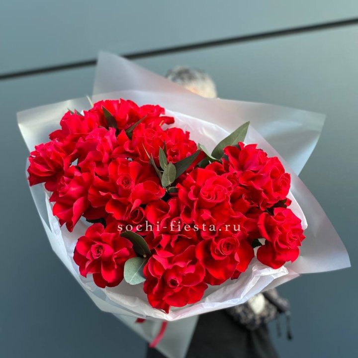 21 Красная французская роза в Пензе