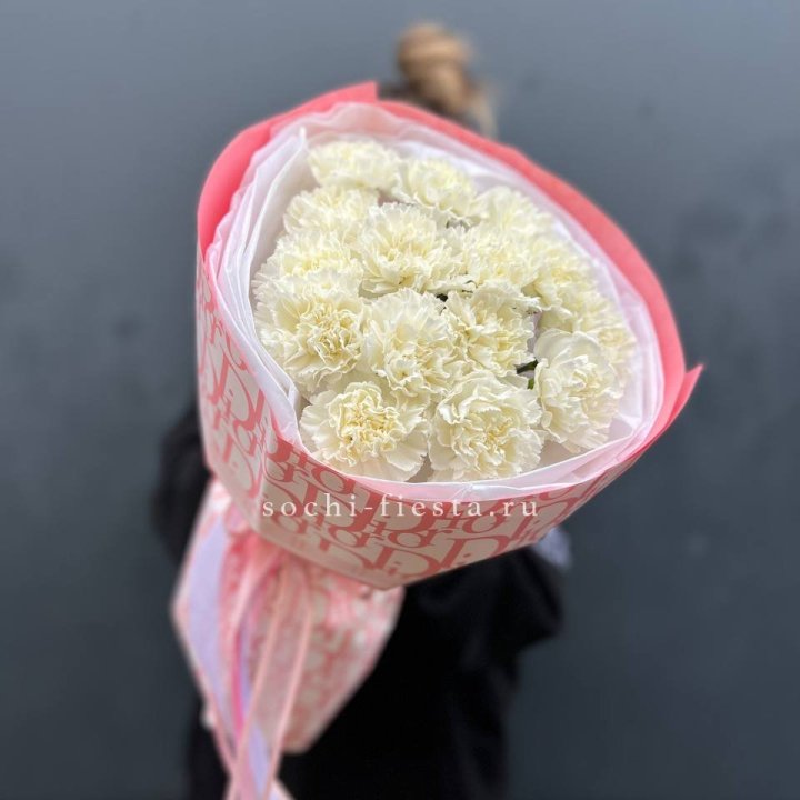 Белые диантусы №2 в Пензе