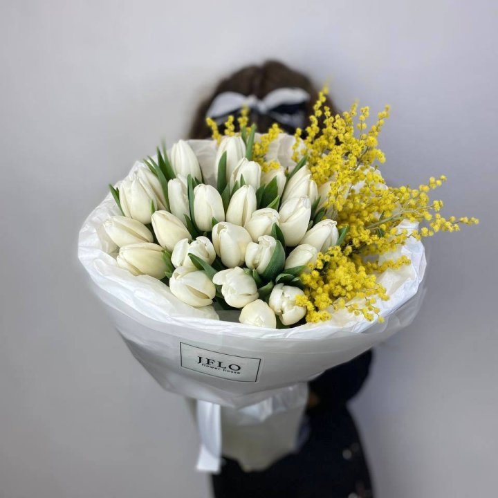 Дуо тюльпан и мимоза в Пензе