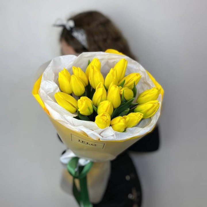  19 жёлтых тюльпанов в Пензе