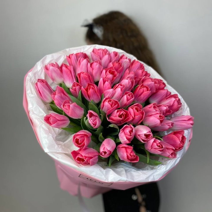 51 розовый тюльпан "Рози" в Пензе
