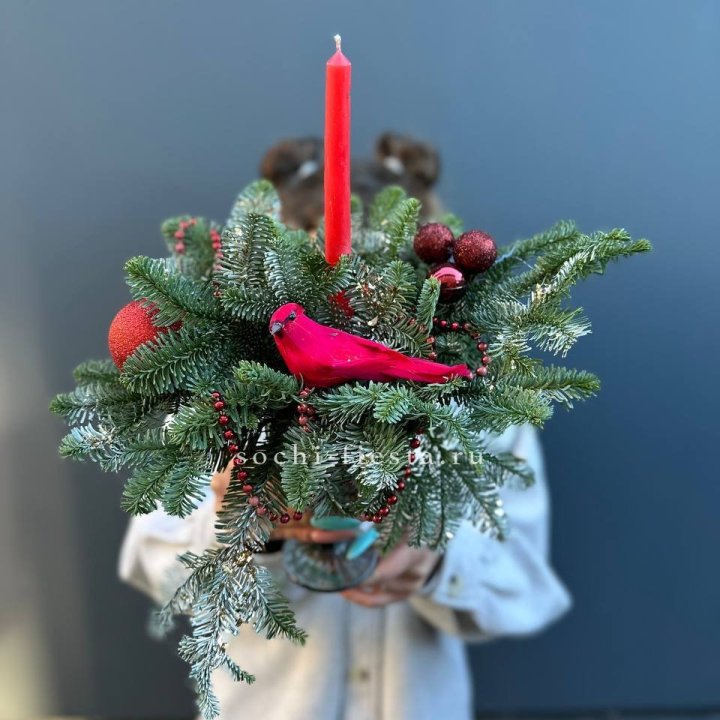 Новогодняя композиция в бокале в Пензе