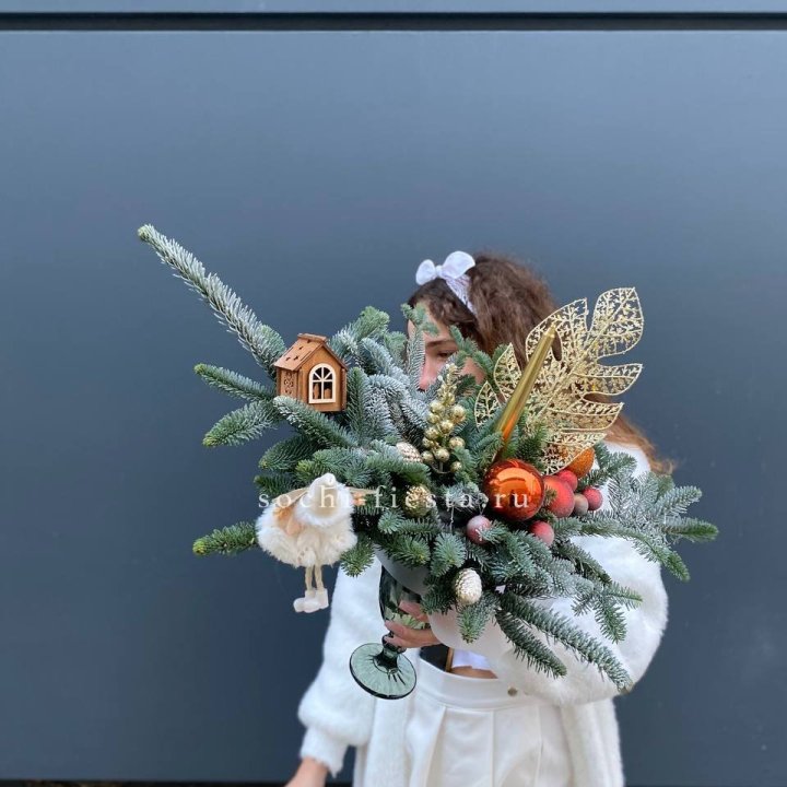 Композиция в бокале огненная  в Пензе