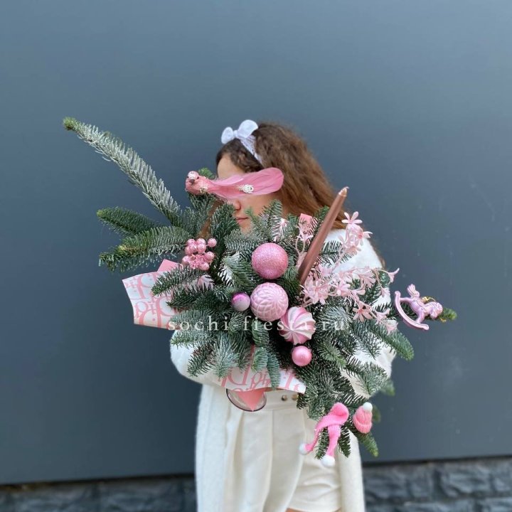 Композиция бокал розовый в Пензе