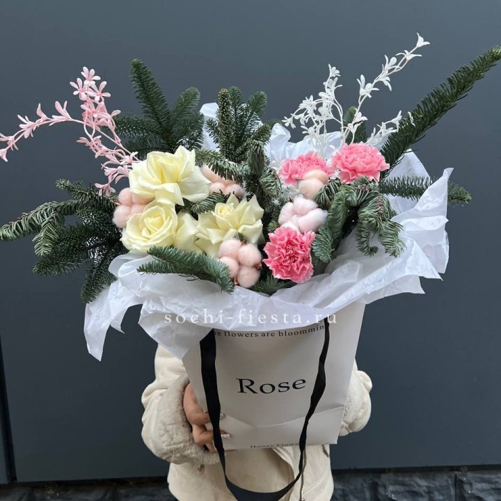 Цветочная сумка с нобилисом в Пензе