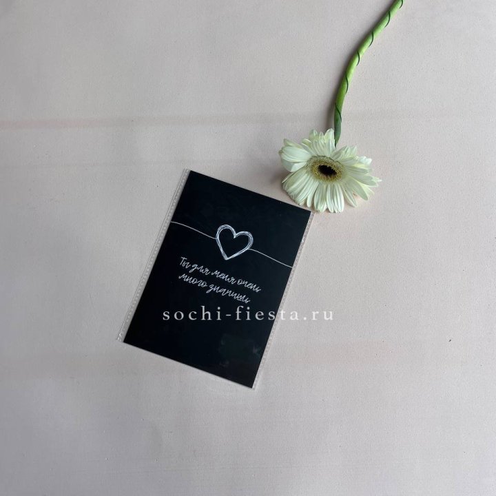 Открытка к букету "Ты для меня очень много значишь" в Пензе