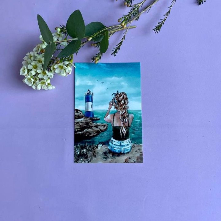 Открытка к букету "Океан" в Пензе