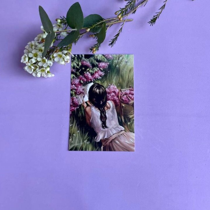 Открытка к букету "Среди пионов" в Пензе