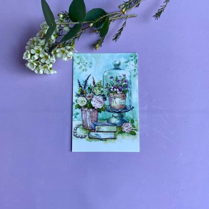 Открытка к букету "Книги" в Пензе