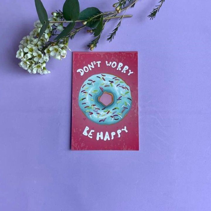 Открытка к букету "Не волнуйся..." в Пензе