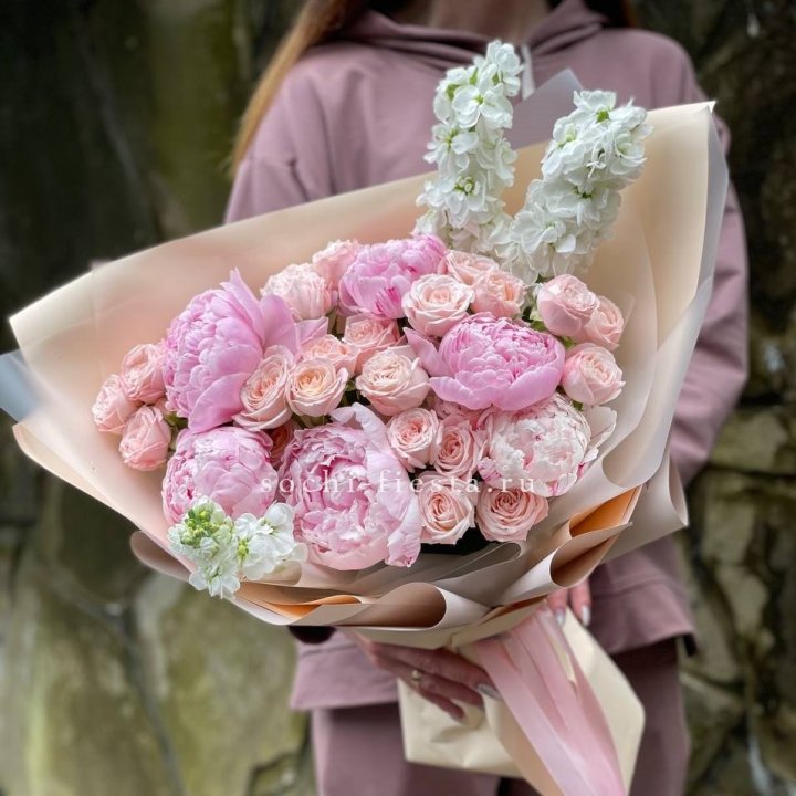 Букет с пионами №1 в Пензе