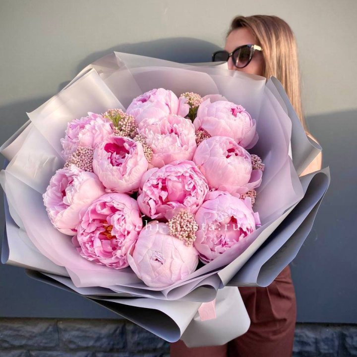 Букет с пионами "Стайл" в Пензе