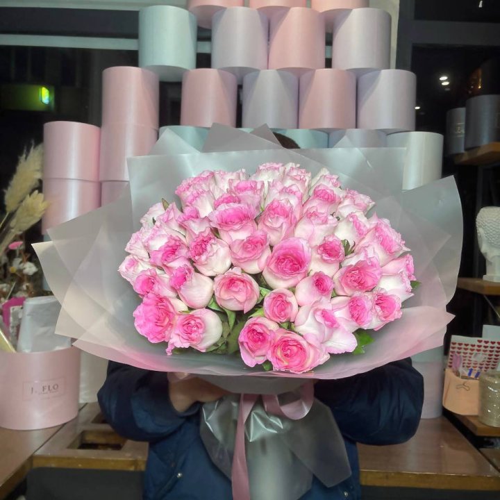  51 розовых роз в Пензе