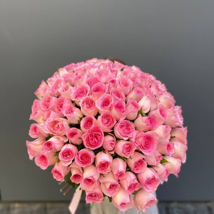 101 розовая роза в Пензе