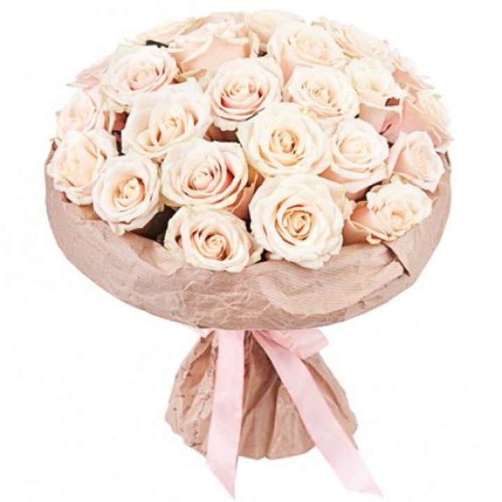 25 кремовых роз "Craft" в Пензе