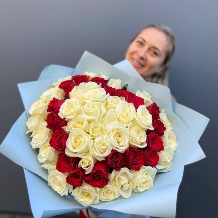 51 роза "Сердце" в Пензе