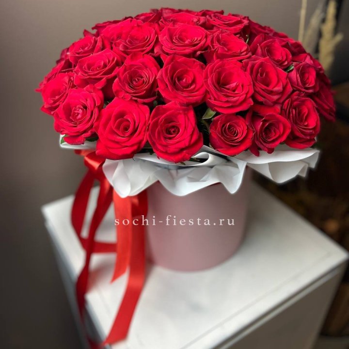 Красные розы 51шт  в коробке в Пензе