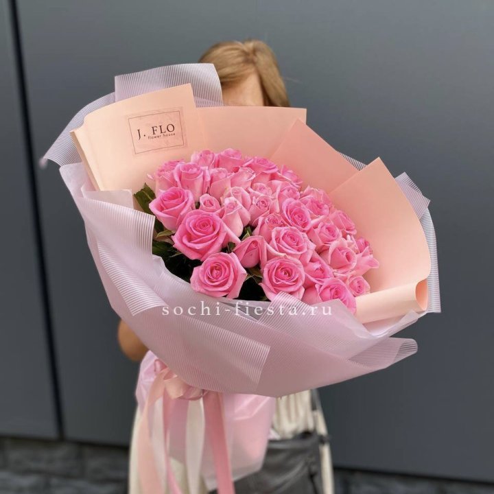 33 Розовые розы в Пензе