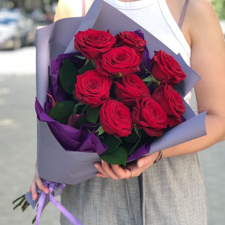 9  красных роз №1 в Пензе