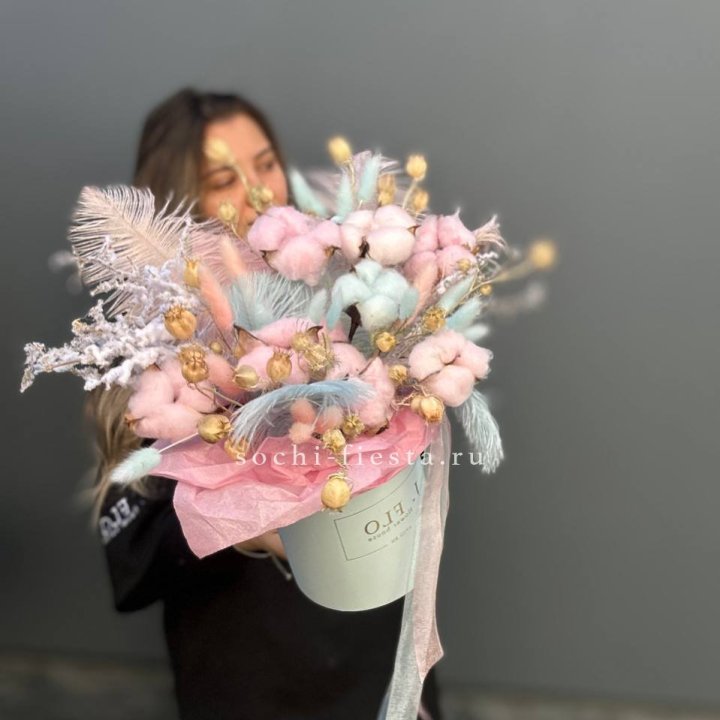 Авторский бокс с сухоцветами №2 в Пензе