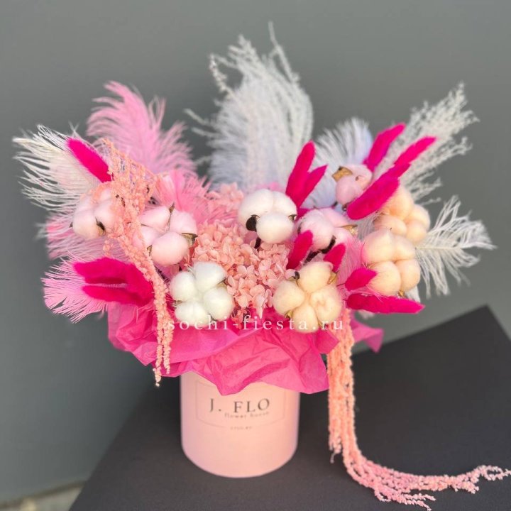 Авторский бокс с сухоцветами №1 в Пензе